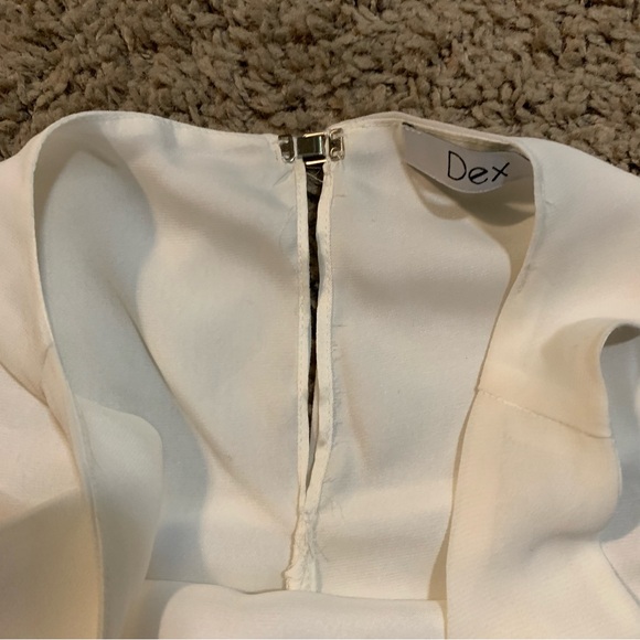 NWT DEX Ivory Oversized Sleeveless Blouse XS - Picture 7 of 9
